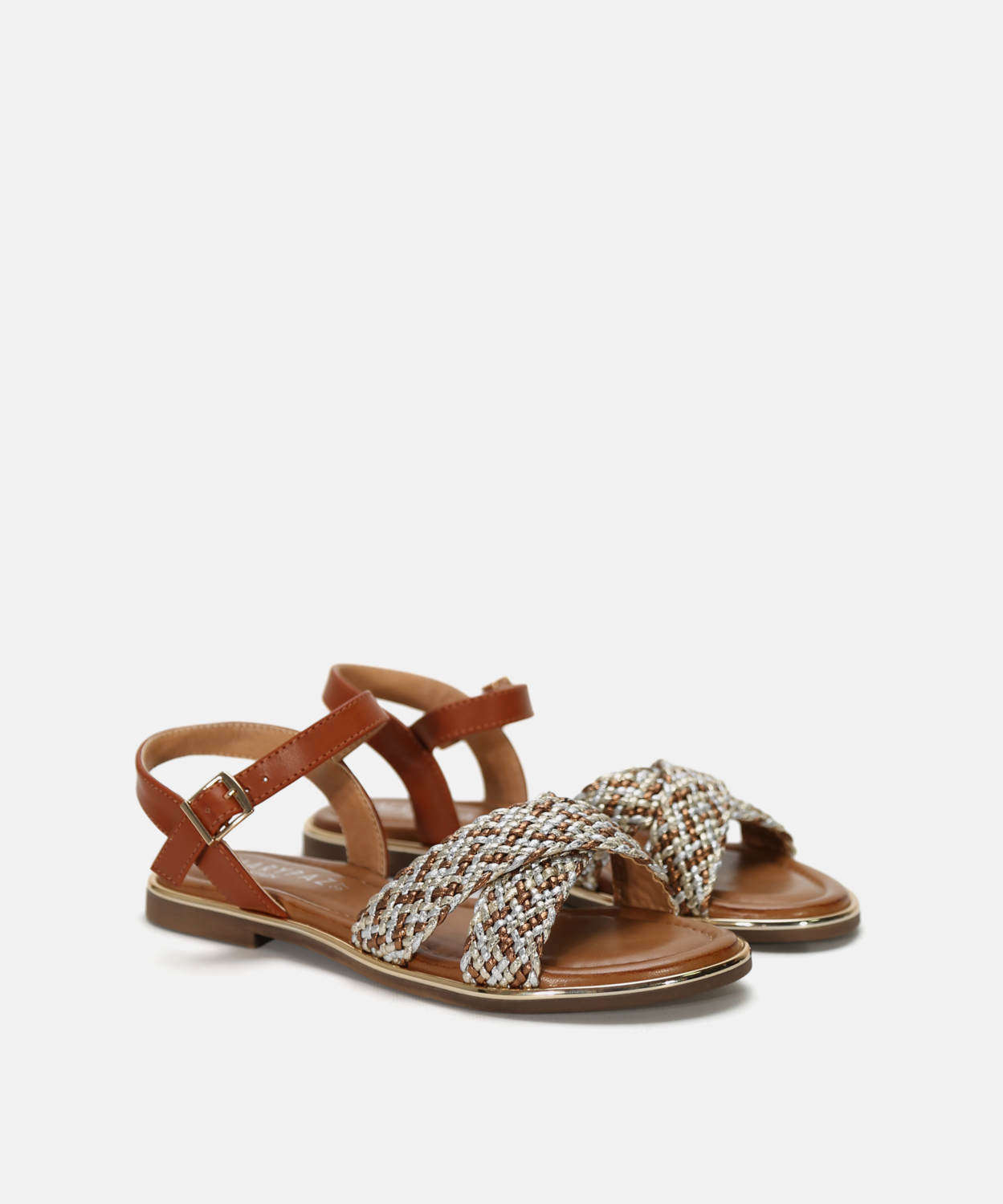 Sandalia plana trenzada image number null